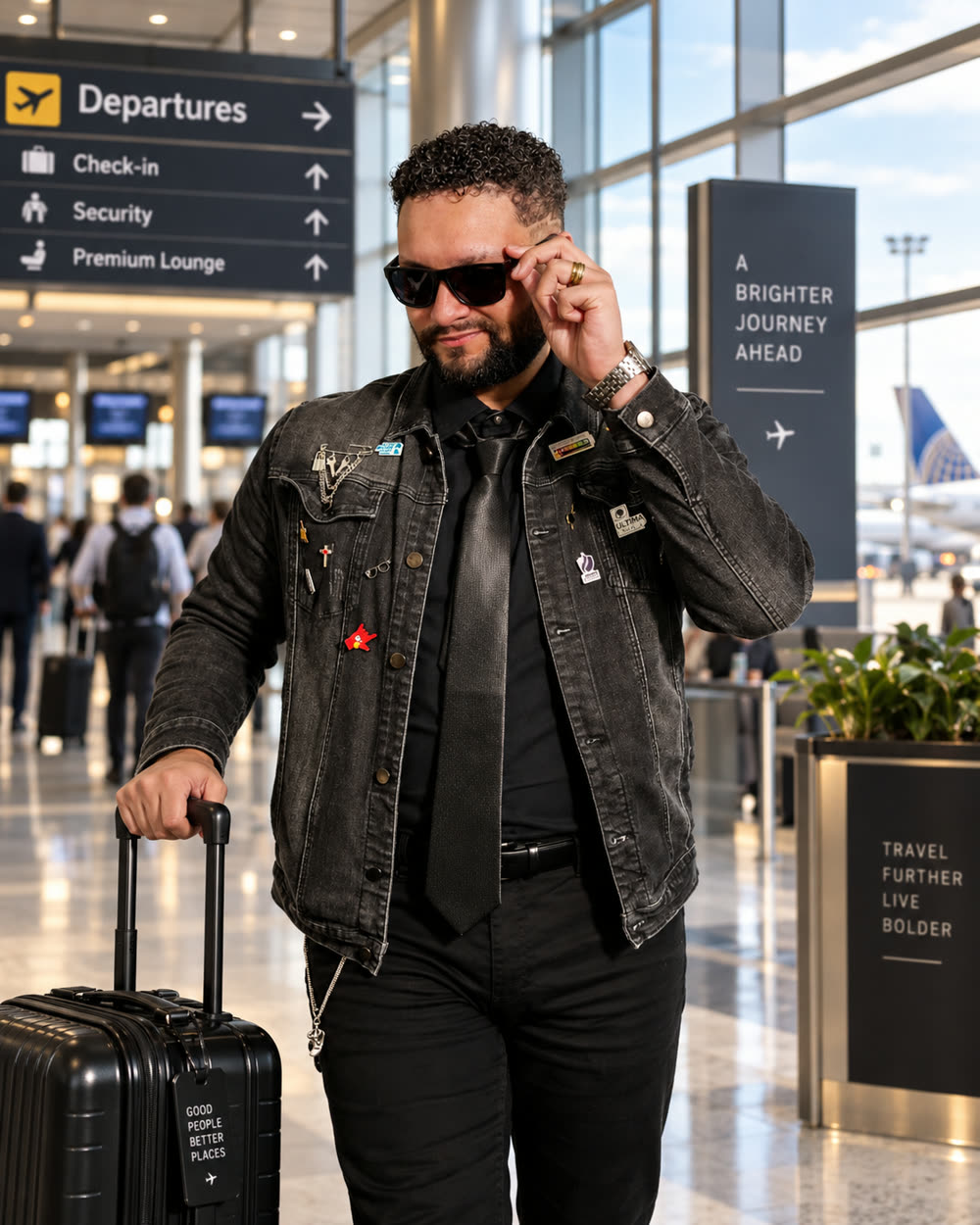 Pasajero de Última Escala en el aeropuerto